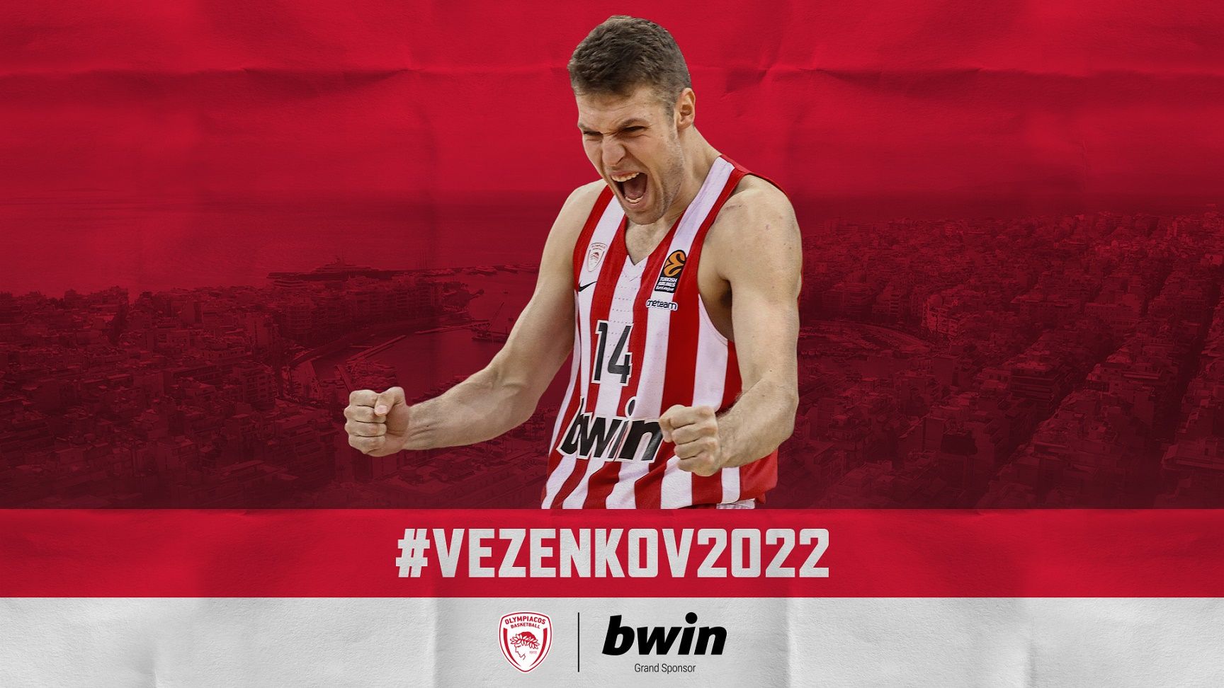 Vezenkov remains at Piraeus for two more seasons