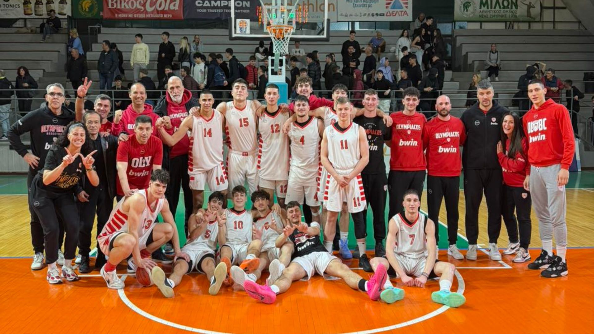 Πρωταθλητές ΕΣΚΑΝΑ για 10η σερί φορά οι Έφηβοι του Ολυμπιακού