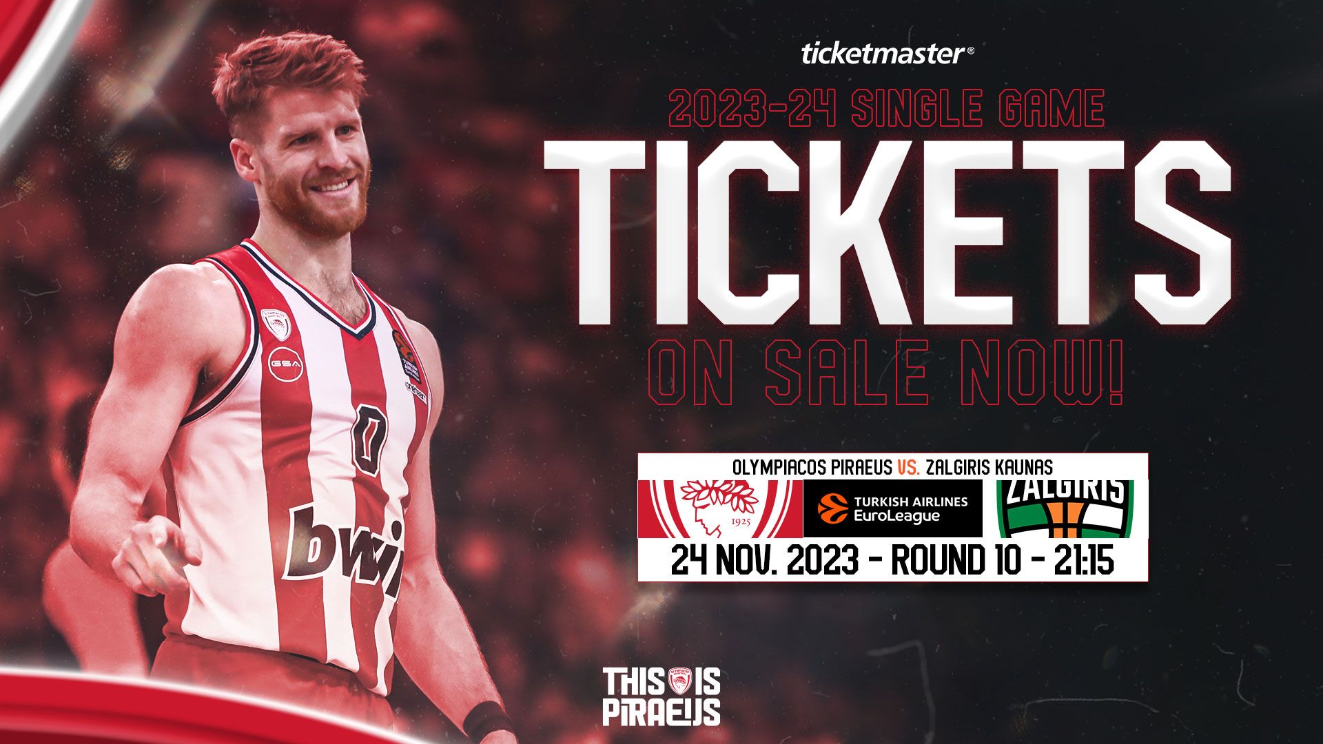 Τα εισιτήρια για τον αγώνα με την Ζαλγκίρις