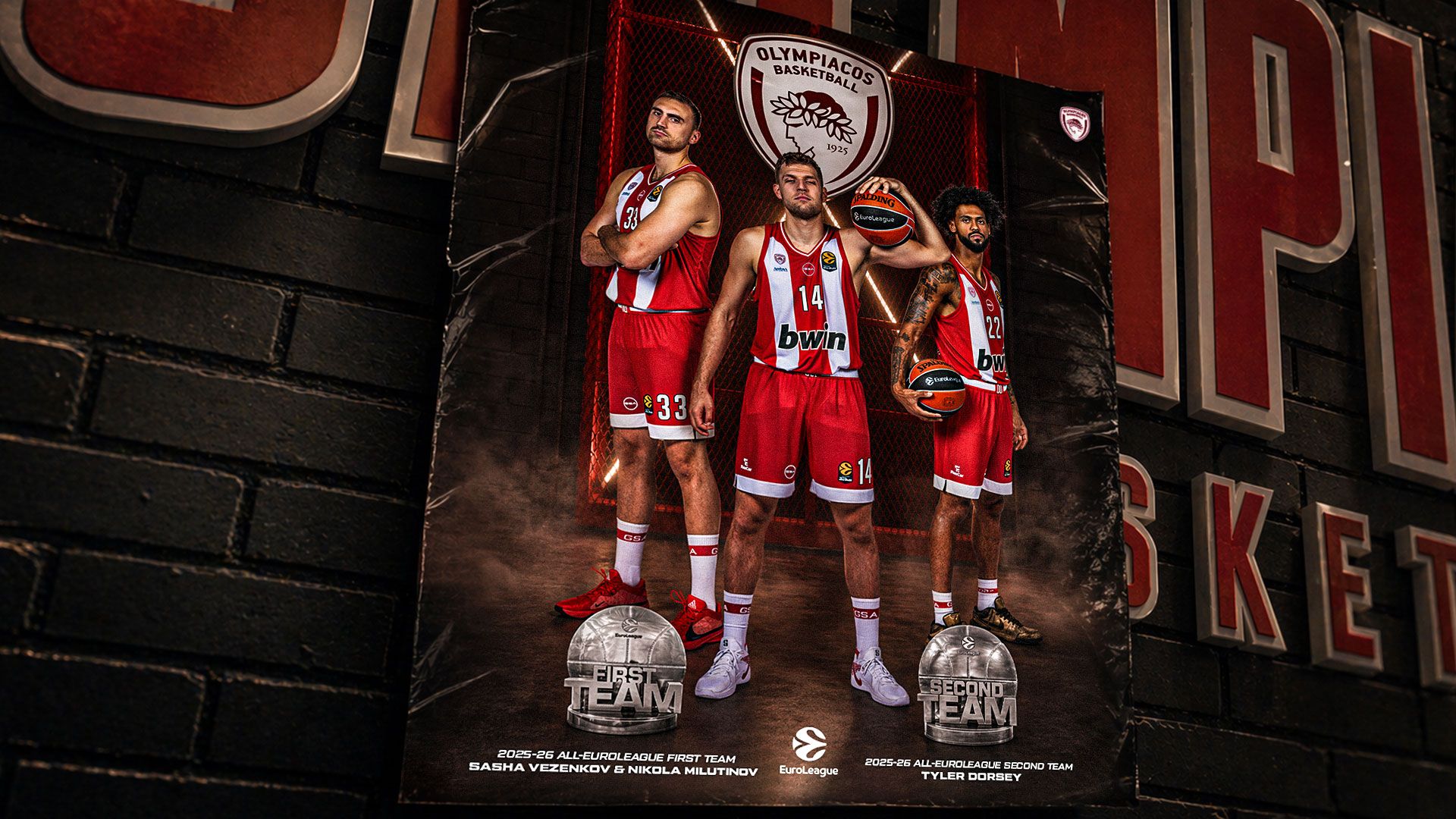 Οι All-EuroLeague Teams βάφτηκαν ερυθρόλευκες!