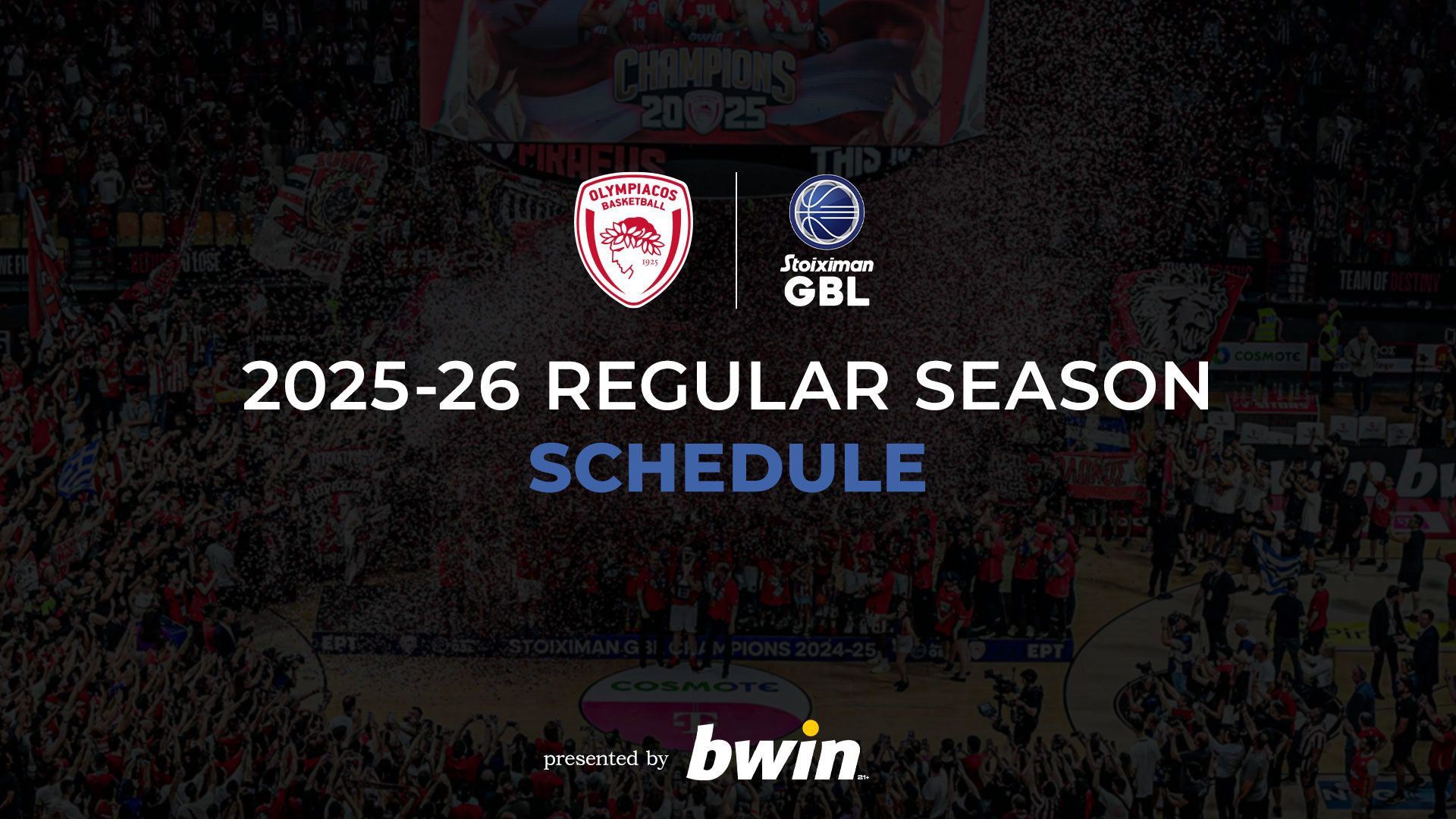 Stoiximan GBL: Το «ερυθρόλευκο» πρόγραμμα της κανονικής περιόδου